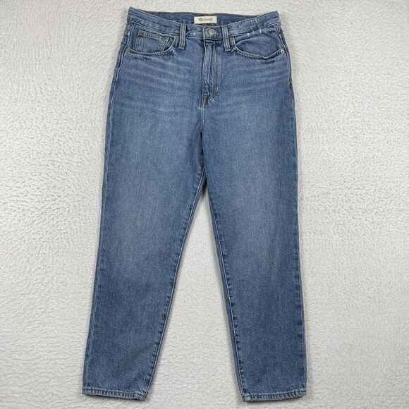 Madewell Denim - Madewell Jeans Womens 28‎ Blue Denim Mom Jean High Rise Straight Casual Pants